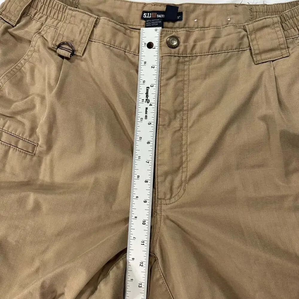 5.11 Tactical Series Mens Cargo Pants Khaki 36x32 Wide Leg Hiking